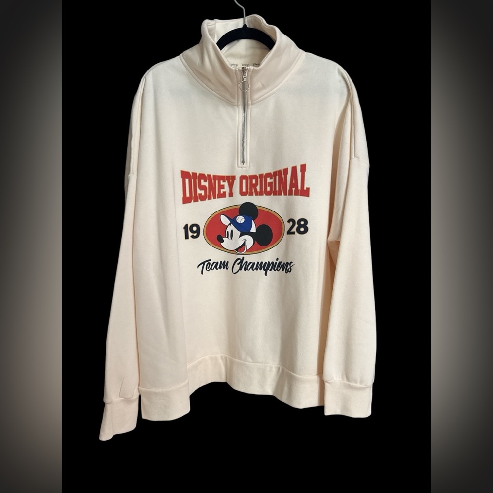 Disney-Mickey Mouse quarter zip sweatshirt